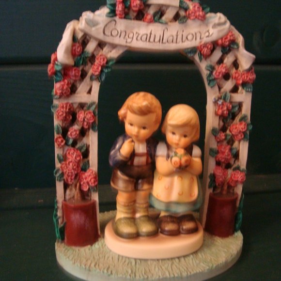 Hummel Figurine #220 signed “We Congratulate” Goebel Hummel Scape Set